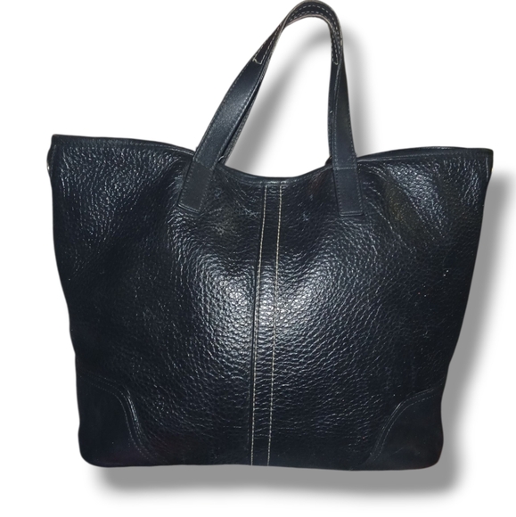 Pre-loved Coach Hadley Luxe Grain Leather Duffel Bag (Missing Long Strap) - Picture 2 of 10